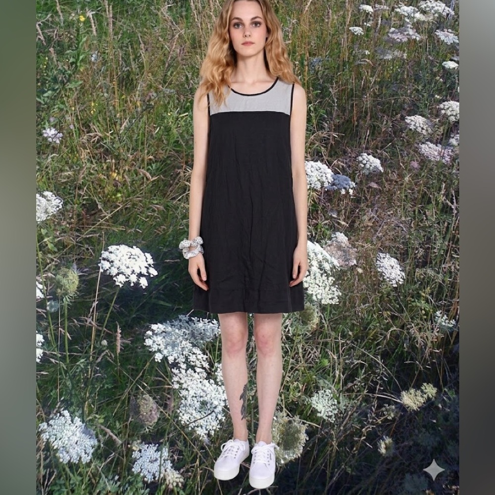Uzi NYC color block shift dress Medium